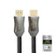 NÖRDIC CERTIFIED CABLES 2m Ultra High Speed ​​HDMI 2.1 8K 60Hz 4K 120Hz 48Gbps Dynamic HDR eARC VRR nylon braided cable gold plated extra durable