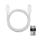 NÖRDIC CERTIFIED CABLES 50 cm Ultra High Speed HDMI 2.1 Cable, 8K@60Hz, 4K@120Hz, 48Gbps, Dynamic HDR, eARC, VRR, Dolby Atmos, Nylon Braided, Gold-Plated