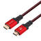 NÖRDIC CERTIFIED CABLES 5m Ultra High Speed ​​HDMI 2.1 8K 60Hz 4K 120Hz 48Gbps Dynamic HDR eARC VRR Nylon Braided Cable Gold Plated