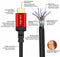 NÖRDIC CERTIFIED CABLES Certified 5m Ultra High Speed HDMI 2.1 4K 8K 60Hz 120Hz 48Gbps Dynamic HDR eARC VRR nylon braided cable gold plated