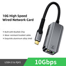 NÖRDIC USB-C to 10Gb Ethernet Adapter, 10GbE USB-C to Ethernet Adapter, Compatible with USB4 & Thunderbolt 5/4/3, Low-Heat & Silent