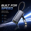 NÖRDIC USB-C to 10Gb Ethernet Adapter, 10GbE USB-C to Ethernet Adapter, Compatible with USB4 & Thunderbolt 5/4/3, Low-Heat & Silent