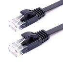 NÖRDIC Cat6 U / UTP flat network cable 10m 250MHz bandwidth and 10Gbps transmission speed black