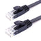 NÖRDIC Cat6 U / UTP flat network cable 10m 250MHz bandwidth and 10Gbps transmission speed black