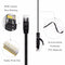 NÖRDIC Cat6 U / UTP flat network cable 10m 250MHz bandwidth and 10Gbps transmission speed black