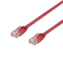 NÖRDIC Cat6 U / UTP flat network cable 1m 250MHz bandwidth and 10Gbps transmission speed red