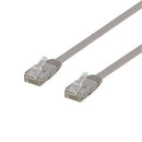 NÖRDIC Cat6 U / UTP flat network cable 2m 250MHz bandwidth and 10Gbps transmission speed gray