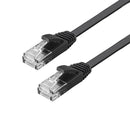 NÖRDIC Cat6 U / UTP flat network cable 5m 250MHz bandwidth, 10Gbps transfer speed black