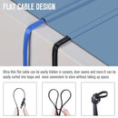 NÖRDIC Cat6 U/UTP flat network cable 7.5m 250MHz bandwidth and 10Gbps transfer rate black