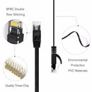 NÖRDIC Cat6 U / UTP network cable 3m flat 250MHz bandwidth, 10Gbps transfer speed black