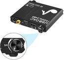 NÖRDIC DAC Digital to Analog Converter with USB with BASS and volume control Digital SPDIF Coaxial and USB to Analog L / R and 3.5mm stereo