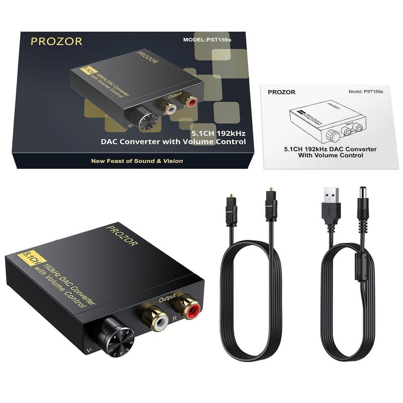 NÖRDIC Digital 5.1CH Coaxial/Toslink to Analog DAC 192Khz DTS Dolby AC3