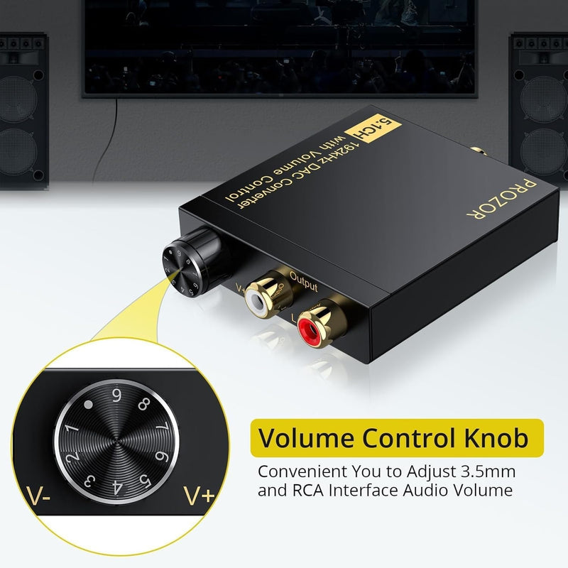 NÖRDIC Digital 5.1CH Coaxial/Toslink to Analog DAC 192Khz DTS Dolby AC3