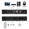 NÖRDIC Digital to Analog Audio Converter Mini DAC, Toslink and Coaxial to RCA L/R audio and 3.5mm AUX output with remote control D/A converter