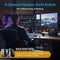 NÖRDIC Displayport 1.4 KVM Switch 2 Computer 3 Monitors 8K60Hz 4K144Hz Triple Monitor 4 USB 3.0 for 2 PC Share 3 Monitors