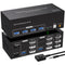 NÖRDIC Displayport 1.4 KVM Switch 2 Computer 3 Monitors 8K60Hz 4K144Hz Triple Monitor 4 USB 3.0 for 2 PC Share 3 Monitors