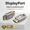 NÖRDIC Displayport adapter male to male 8K60Hz 4K144/120/60Hz