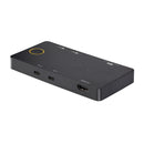 NÖRDIC Docking station and KVM switch 2 to 1 USB-C to HDMI, 4K60Hz, 2x USB-A, 2x USB-C PD 100W