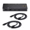 NÖRDIC Docking station and KVM switch 2 to 1 USB-C to HDMI, 4K60Hz, 2x USB-A, 2x USB-C PD 100W