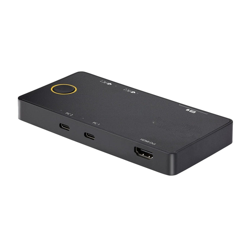 NÖRDIC Docking Station and KVM Switch 2 to 1 USB-C to HDMI, 4K60Hz, 2x USB-A, 2x USB-C PD 100W