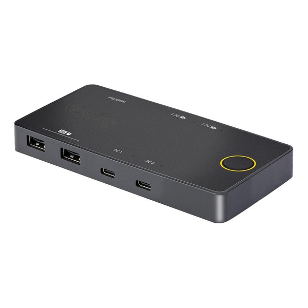 NÖRDIC Docking Station and KVM Switch 2 to 1 USB-C to HDMI, 4K60Hz, 2x USB-A, 2x USB-C PD 100W