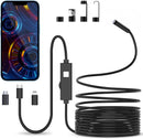 NÖRDIC Endoscope Camera for Mobile Phone with Light, 1080P HD, 8 LED Lights, Waterproof IP67, No WiFi Required, Android and iOS