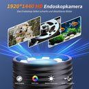 NÖRDIC Endoscope Camera for Mobile Phone with Light, 1080P HD, 8 LED Lights, Waterproof IP67, No WiFi Required, Android and iOS