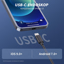 NÖRDIC Endoscope Camera for Mobile Phone with Light, 1080P HD, 8 LED Lights, Waterproof IP67, No WiFi Required, Android and iOS