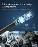 NÖRDIC Endoscope Camera for mobile phone with light, 1080P HD, 8 LED lights, waterproof IP67, no WiFi required, Android and iOS