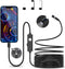 NÖRDIC Endoscope Camera with dual lenses for mobile phone with light, 1080P HD, 8 LED lights, waterproof IP67, no WiFi required, Android and iOS