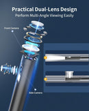 NÖRDIC Endoscope Camera with dual lenses for mobile phone with light, 1080P HD, 8 LED lights, waterproof IP67, no WiFi required, Android and iOS