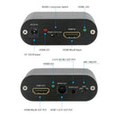 NÖRDIC Extractor HDMI HDMI to HDMI, Toslink and 3.5mm stereo with ARC, 4K 60Hz Dolby 3D