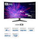 NÖRDIC Fiber AOC 10m USB-C to HDMI 2.1 Cable, 8K@60Hz, 4K@120Hz, 48Gbps, HDR, Compatible with Thunderbolt 3 & 4