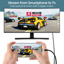 NÖRDIC Fiber AOC 10m USB-C to HDMI 2.1 Cable, 8K@60Hz, 4K@120Hz, 48Gbps, HDR, Compatible with Thunderbolt 3 & 4