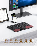 NÖRDIC foldable Bluetooth keyboard with touchpad for iOS, Android, Windows, laptop, PC, tablet and smartphone, US layout