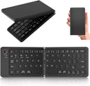 NÖRDIC Foldable Slim Bluetooth Keyboard Pocket Size Compatible with iOS, Android, Windows, for Smartphone, Tablet, iPad, iPhone, Laptop, US Layout