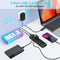 NÖRDIC GEN 3.2 USB-C and USB-A powered Hub 7ports 7x10Gbps 1m cable individual switch