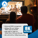 NÖRDIC 8K HDMI 2.1 Splitter 1 to 4 &amp; Extractor Optical SPDIF &amp; Stereo HDR EDID Dolby Atmos, True HD, Digital Plus, DTS-HD Master