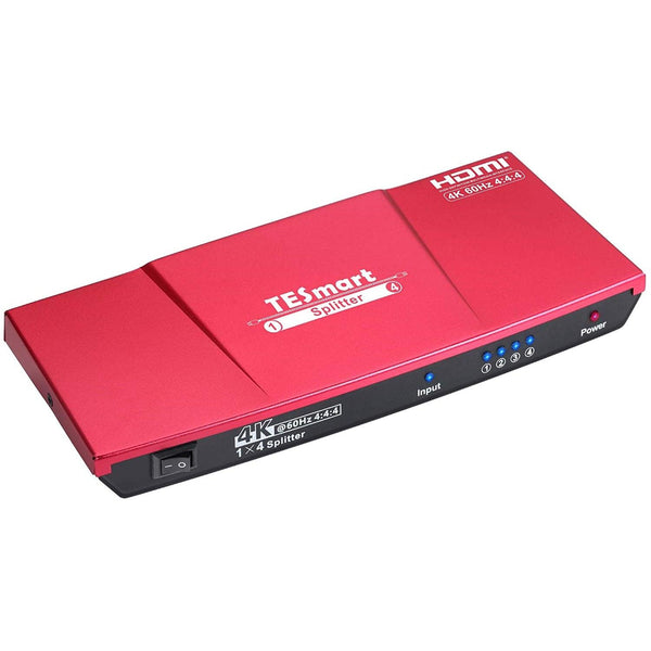 NÖRDIC HDMI 2.0 4K 60Hz 4: 4: 4 splitter 1-4 EDID 18Gbps CEC HDR, Dolby and DTS, LPCM7.1 Metal