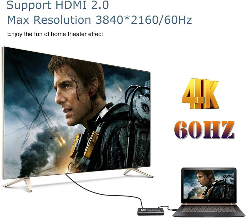 NÖRDIC HDMI 2.0 4x1 Switch 4K60Hz with remote control