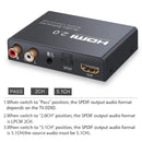 NÖRDIC HDMI 2.0 ARC 4K 60Hz HDR Extractor YUV4: 4: 4 HDMI input to HDMI, SPDIF, R / L and AUX output ARC Converter