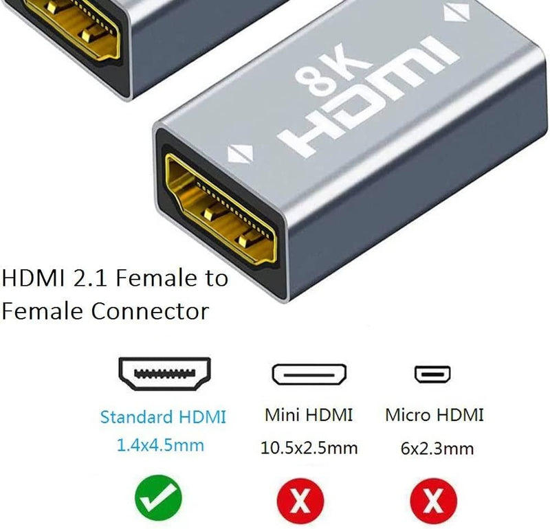 NÖRDIC HDMI 2.1 8K Female to female cable extender HDMI gender changer