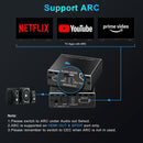 NÖRDIC HDMI 2.1 switch and extractor 8K60Hz 4K120Hz ARC CEC EDID, S/PDIF and AUX extractor