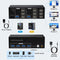 NÖRDIC HDMI 2.1 KVM Switch 2 Computer 3 Monitors 8K60Hz 4K144Hz Triple Monitor 4 USB 3.0 for 2 PC Share 3 Monitors