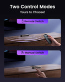 NÖRDIC HDMI 2 to 1 Switch 8K60Hz 4K@120Hz with remote control, Aluminum