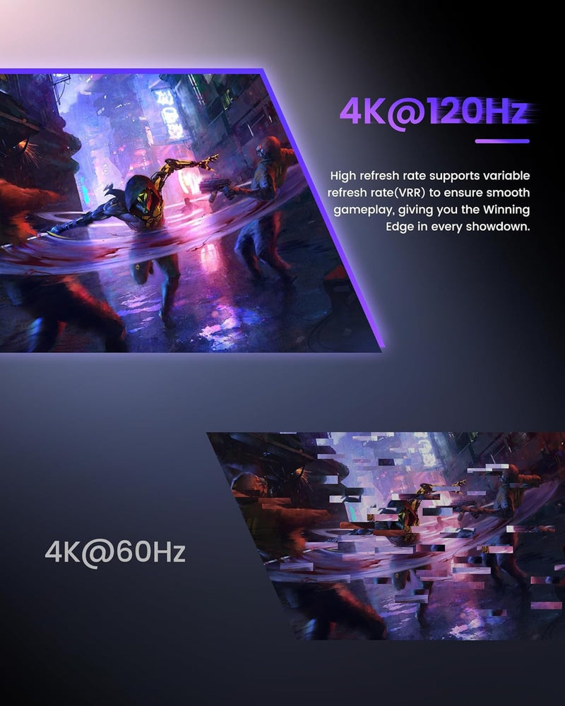 NÖRDIC HDMI 2 to 1 Switch 8K60Hz 4K@120Hz with remote control, Aluminum