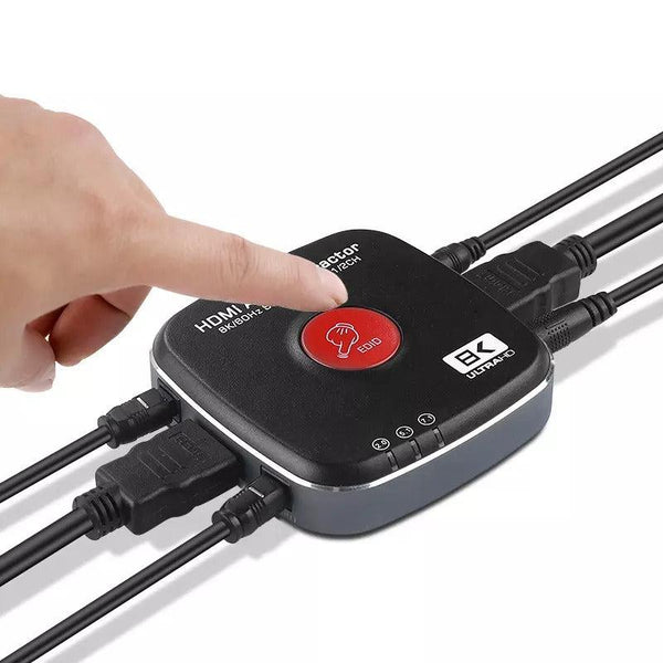NÖRDIC HDMI 4K120Hz 8K60Hz extractor HDMI to 1xHDMI 2xToslink 1xStereo RL HDCP2.3 HDR10 EDID