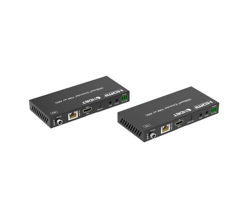 NÖRDIC HDMI 4K60 HDBaseT extender with Toslink and ARC 70m CAT6
