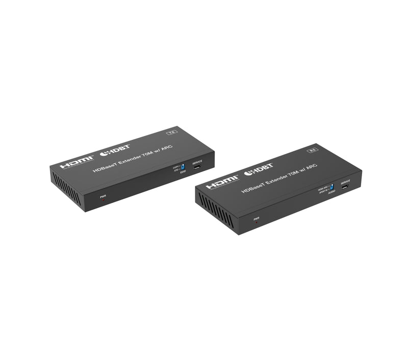 NÖRDIC HDMI 4K60 HDBaseT extender with Toslink and ARC 70m CAT6