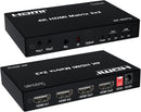 NÖRDIC HDMI 4K 60Hz Matrix Switch 2x2 3D Video Toslink Stereo EDID